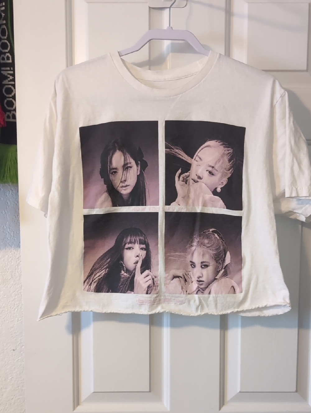 BlackPink Photo-Panel Crop Tee